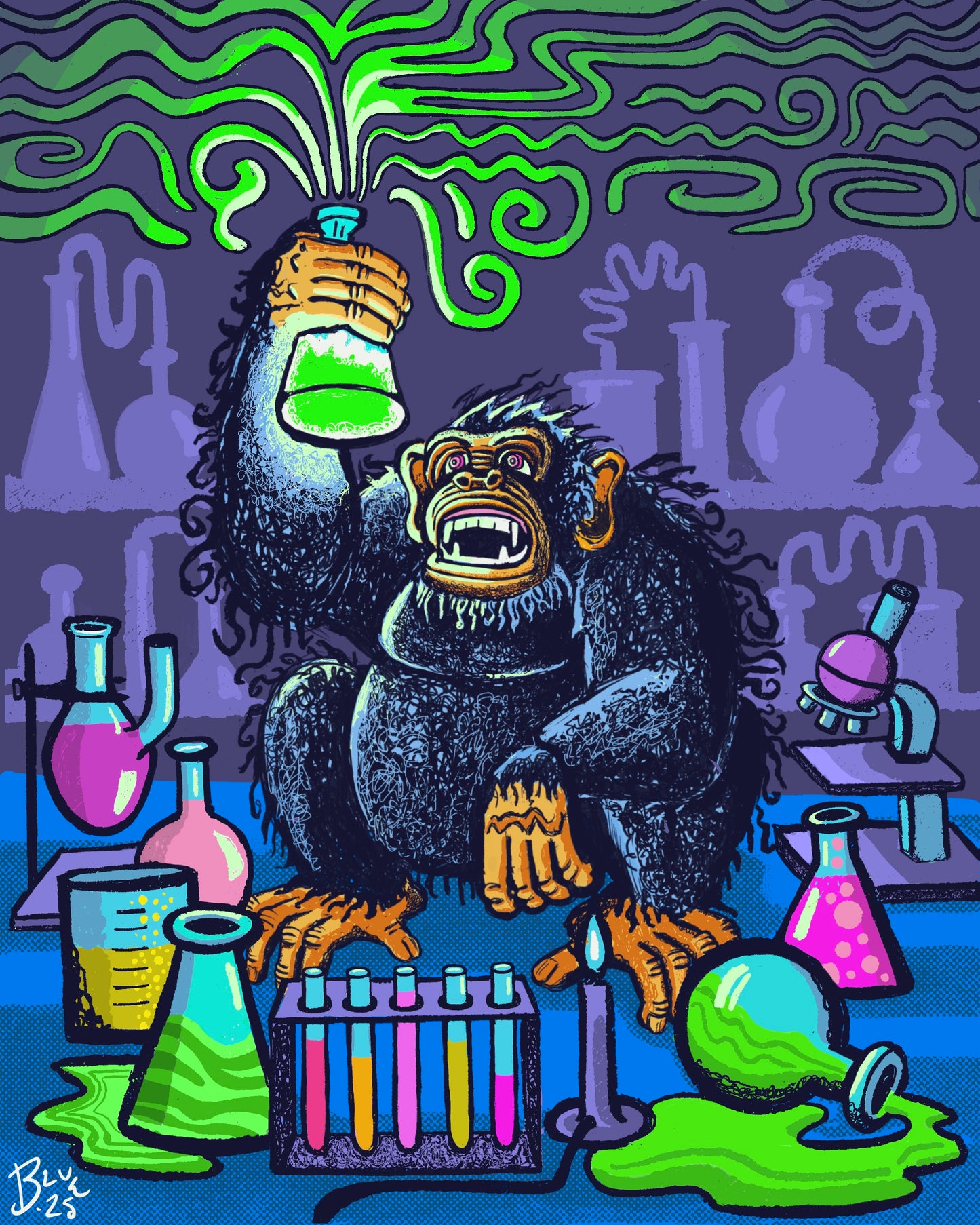 Danger Ape - Holographic Print