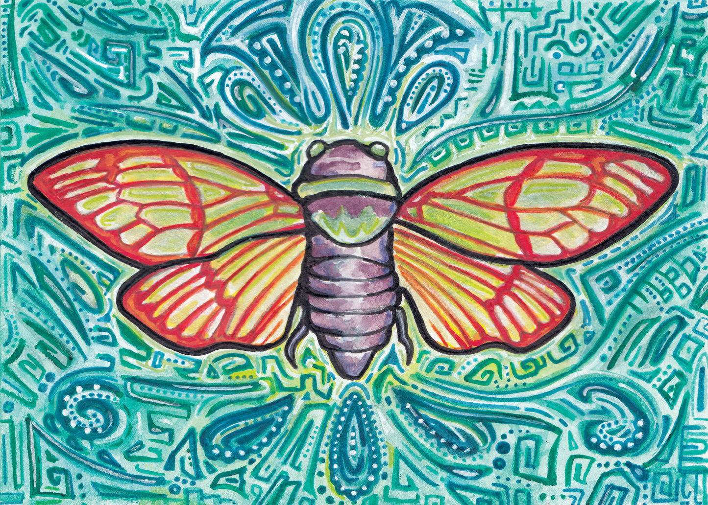 Summersong Cicada Print