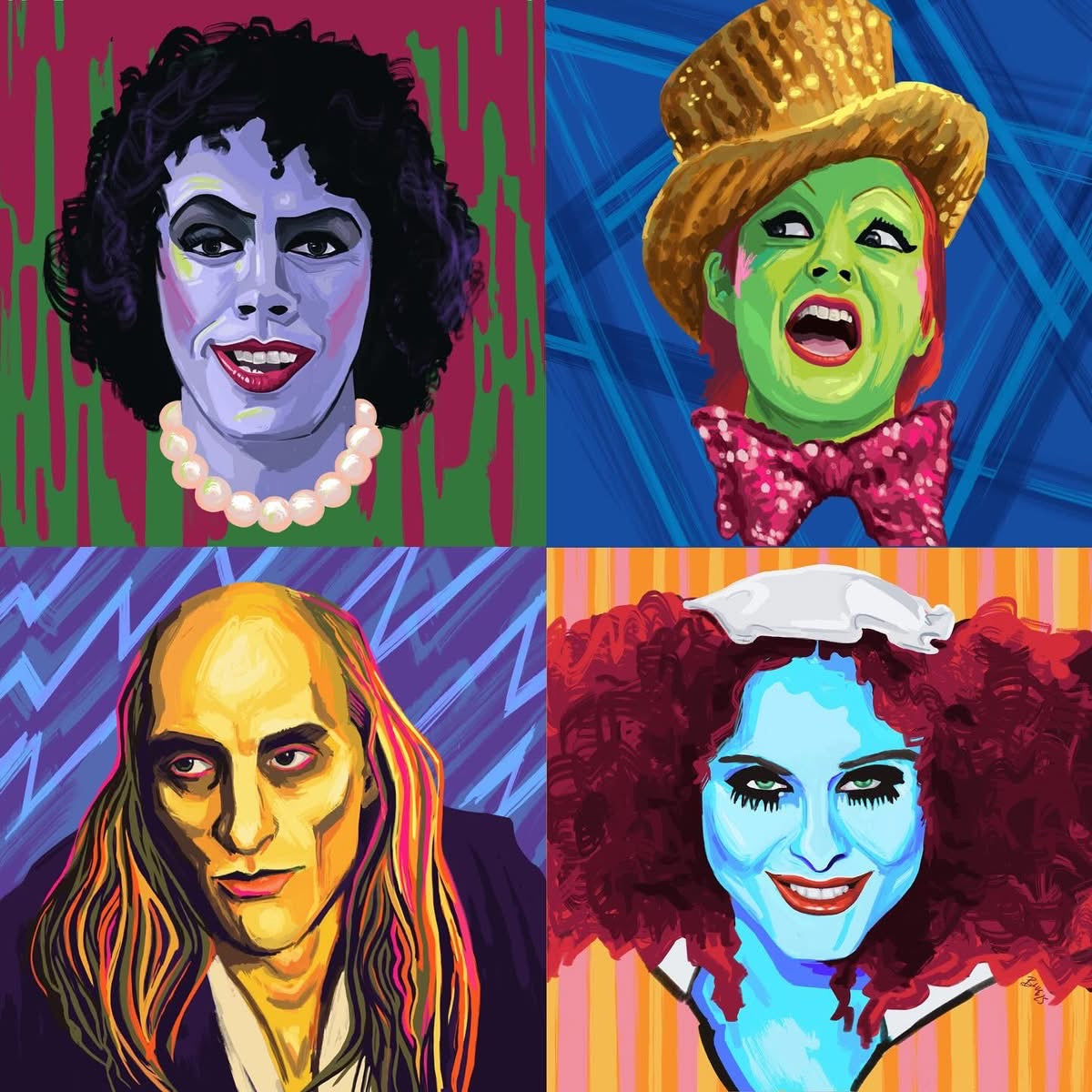 Rocky Horror Quartet Print